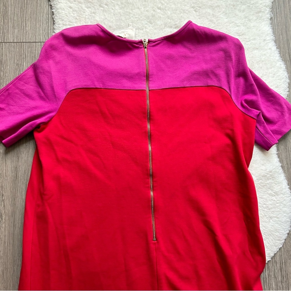 Kate Spade Raquel Red and Pink Short Sleeve Mini Dress - Picture 5 of 5